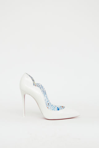 Christian Louboutin White Patent Hot Chick Pump