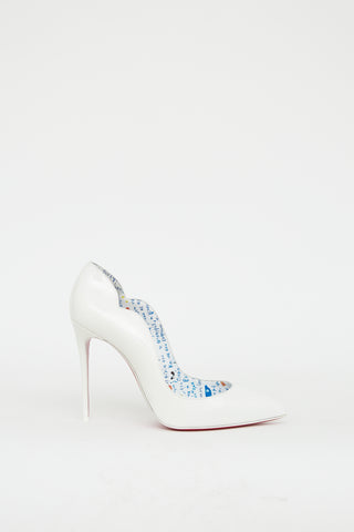 Christian Louboutin White Patent Hot Chick Pump