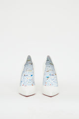 Christian Louboutin White Patent Hot Chick Pump