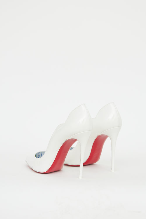 Christian Louboutin White Patent Hot Chick Pump