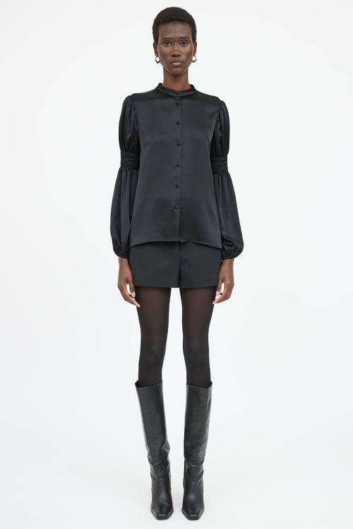 CO Satin Button Up Shirt