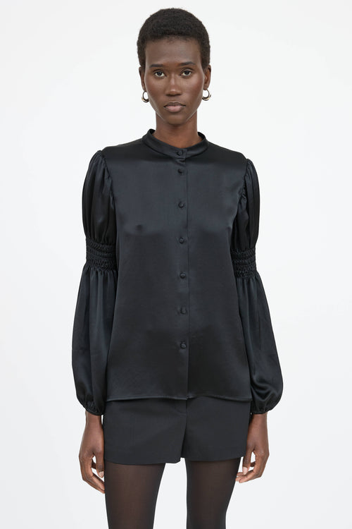 CO Satin Button Up Shirt