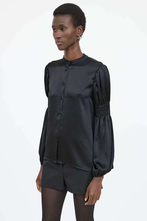 CO Satin Button Up Shirt