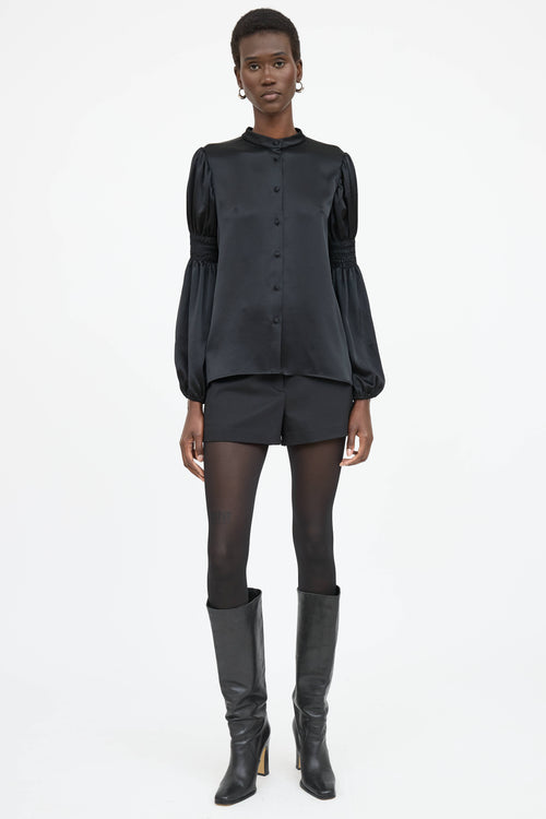 CO Satin Button Up Shirt