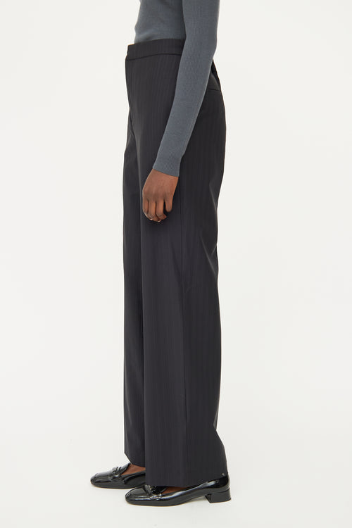 CO Black Pinstripe Dress Pant