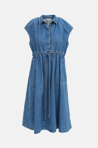 CO Denim Drawstring Dress