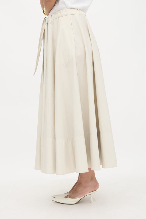 CO Drawstring A-Line Skirt