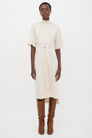 CO Merino Wool Belted Dress