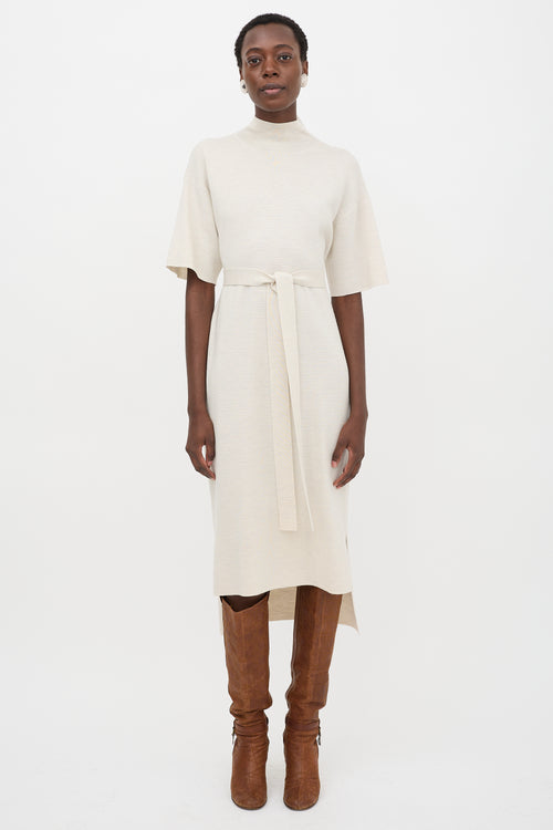 CO Merino Wool Belted Dress