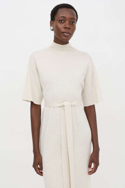 CO Merino Wool Belted Dress