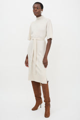 CO Merino Wool Belted Dress