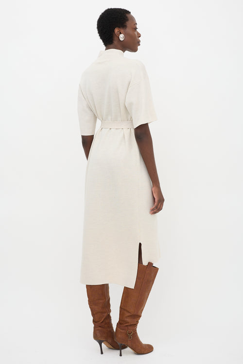 CO Merino Wool Belted Dress
