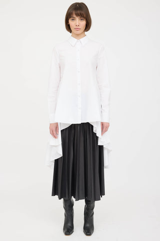 Co Pleated Shirt Dress