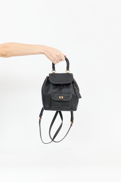 Coach Leather Riya 21 Backpack