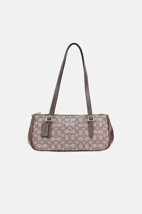 Coach Leather & Monogram Canvas Asher Bag