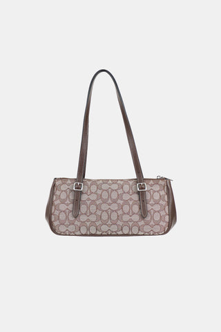 Coach Leather & Monogram Canvas Asher Bag