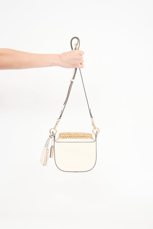 Coach Woven Straw Kleo Bag