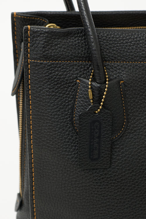 Coach Leather Cashin Carry Tote