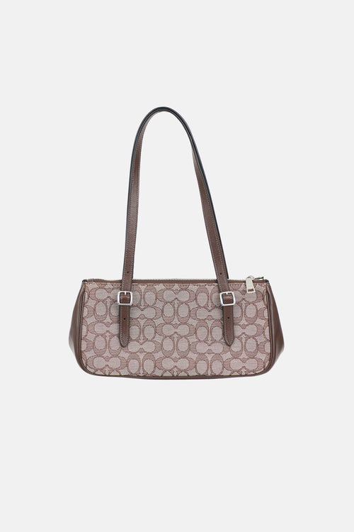 Coach Leather & Monogram Canvas Asher Bag