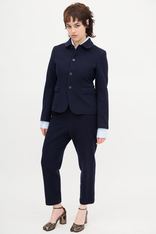 Comme des Garçons Wool Tapered Trouser