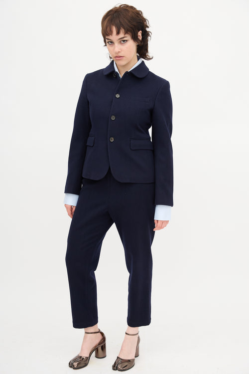 Comme des Garçons Wool Tapered Trouser