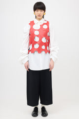 Comme des Garçons SS 2015 Faux Leather Cut Out Top