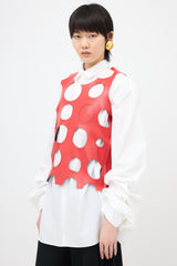 Comme des Garçons SS 2015 Faux Leather Cut Out Top