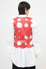 Comme des Garçons SS 2015 Faux Leather Cut Out Top