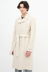 COS Beige Linen Belted Trench Coat