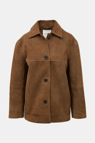 COS Suede Collared Jacket