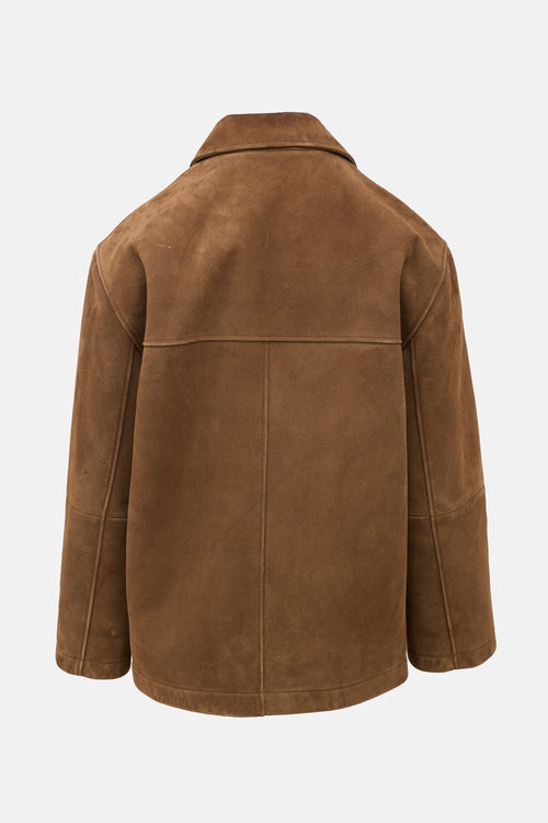 COS Suede Collared Jacket