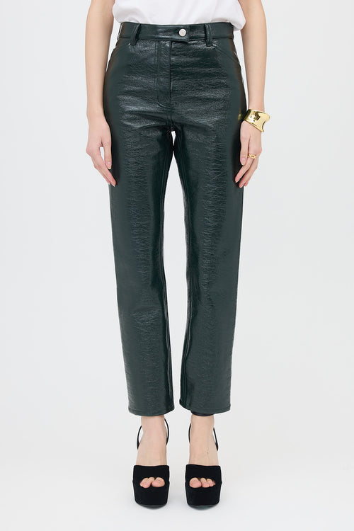 Courrèges Vinyl Slim Leg Pant