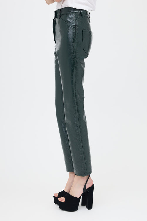 Courrèges Vinyl Slim Leg Pant