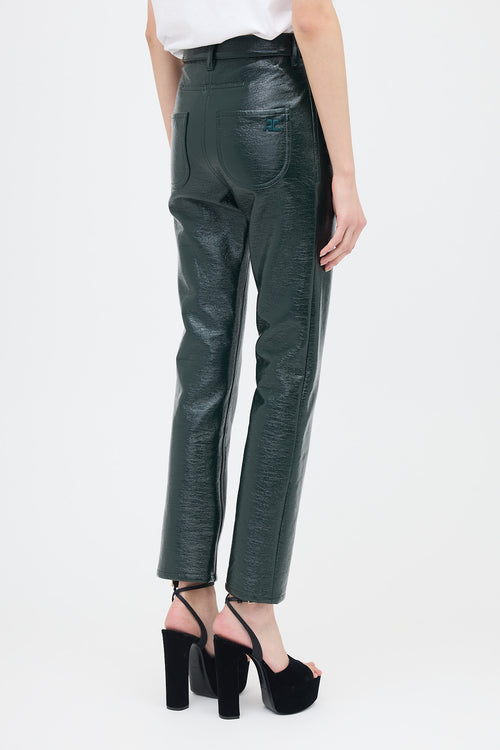 Courrèges Vinyl Slim Leg Pant