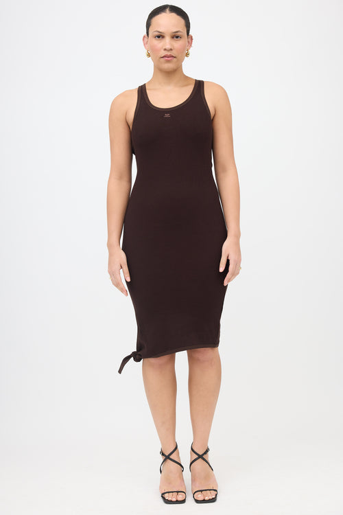 Courrèges Ribbed Knit Undressed Dress