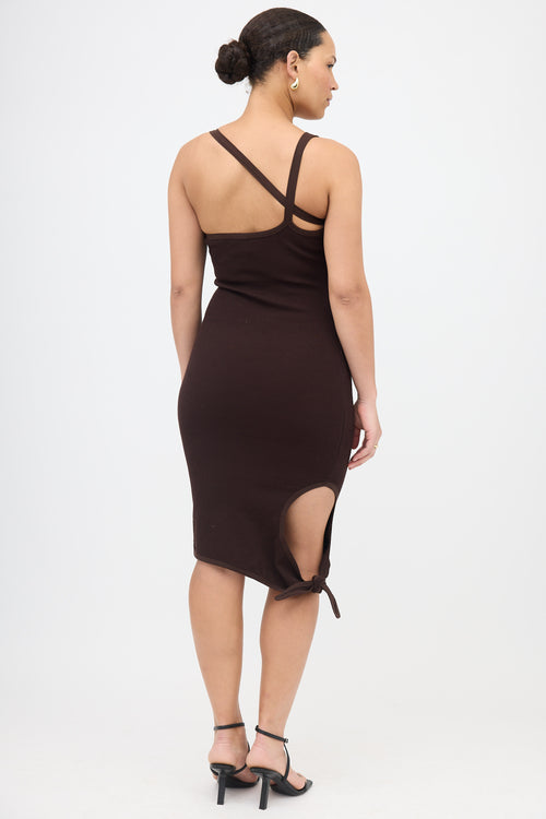 Courrèges Ribbed Knit Undressed Dress