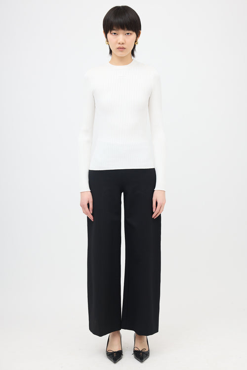 Courrèges Ribbed Logo Top