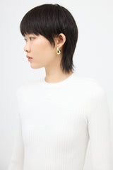 Courrèges Ribbed Logo Top