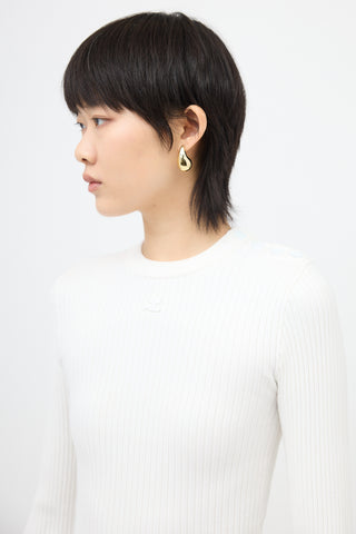 Courrèges Ribbed Logo Top