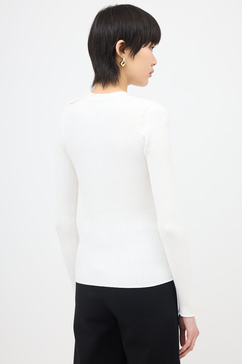 Courrèges Ribbed Logo Top