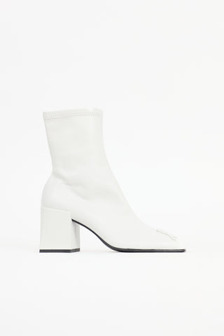 Courrèges Leather Reedition AC Ankle Boot