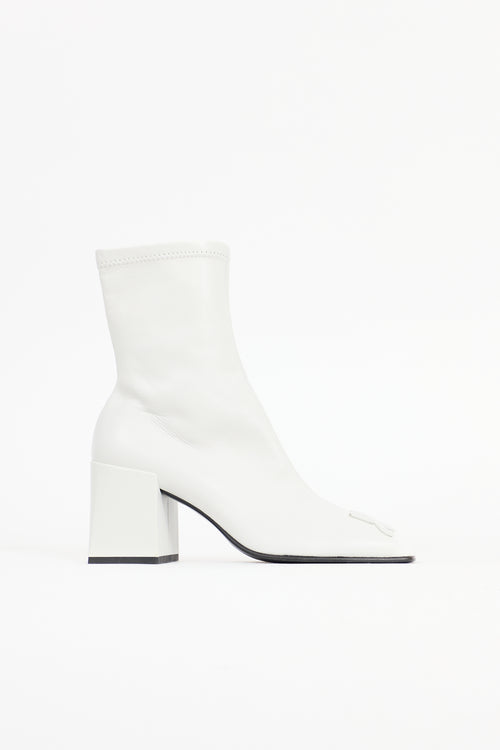 Courrèges Leather Reedition AC Ankle Boot
