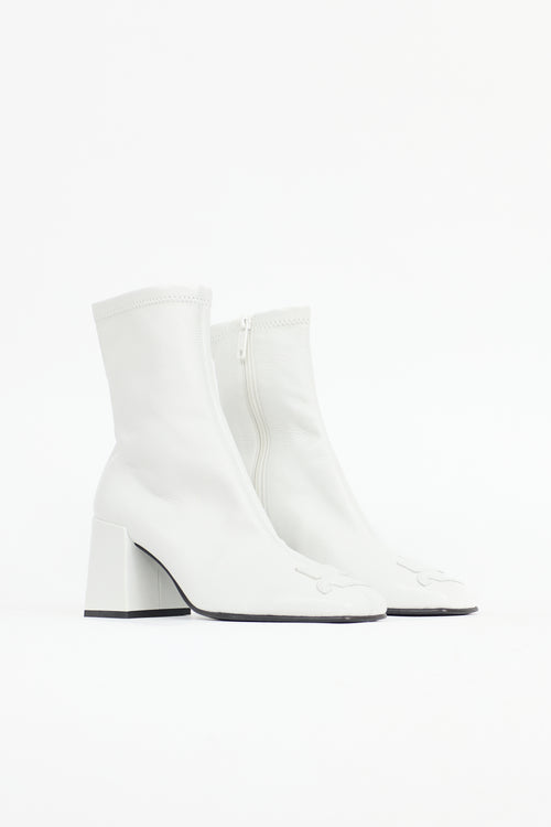 Courrèges Leather Reedition AC Ankle Boot