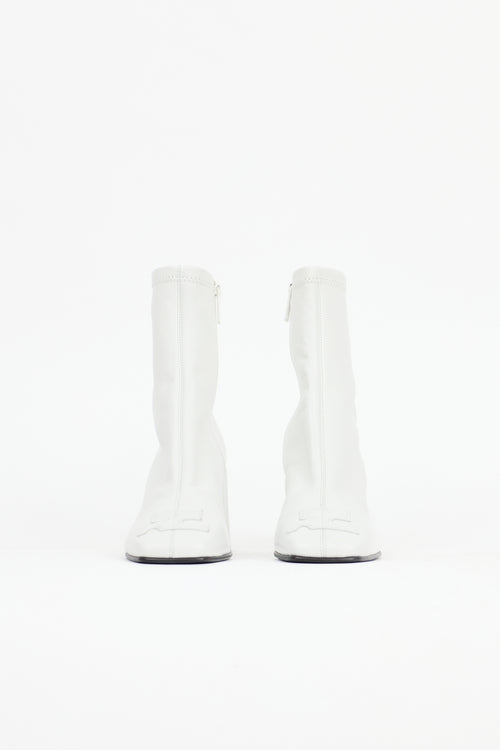 Courrèges Leather Reedition AC Ankle Boot