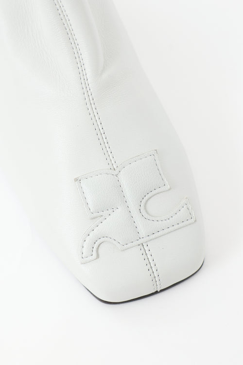 Courrèges Leather Reedition AC Ankle Boot