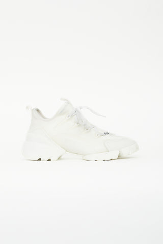 White Neoprene D-Connect Sneaker