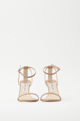 Jimmy Choo Beige Ankle Strap Heel