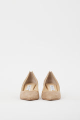 Jimmy Choo Beige Suede Imogen Pump