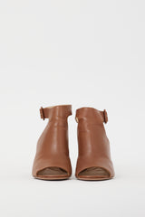 Prada Brown & Silver Metallic Sandal