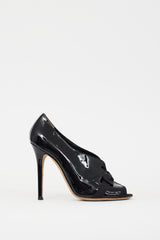 Dolce & Gabbana Black Patent Leather Bow Heel